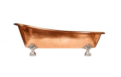 <span style="margin: 0px 0px 5px 0px; font-weight: 600; color:#81655d;">Item #: 5446</span><br />Hammered Exterior And & Interior Bathtub