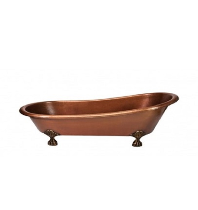 <span style="margin: 0px 0px 5px 0px; font-weight: 600; color:#81655d;">Item #: 5449</span><br />Hammered Exterior And & Interior Bathtub