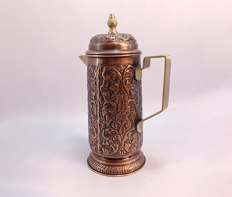 <span style="margin: 0px 0px 5px 0px; font-weight: 600; color:#81655d;">Item #: AN-3004</span><br />Embossed PITCHER